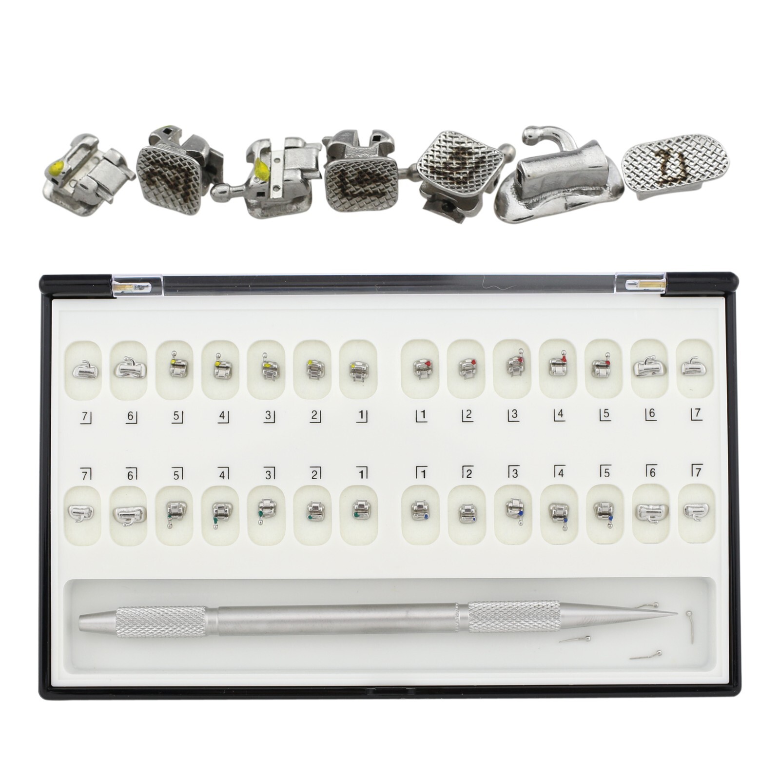 Orthodontic Self Ligating Brackets Buccal Tubes 7-7 Thomas M Roth MBT 022 Damon