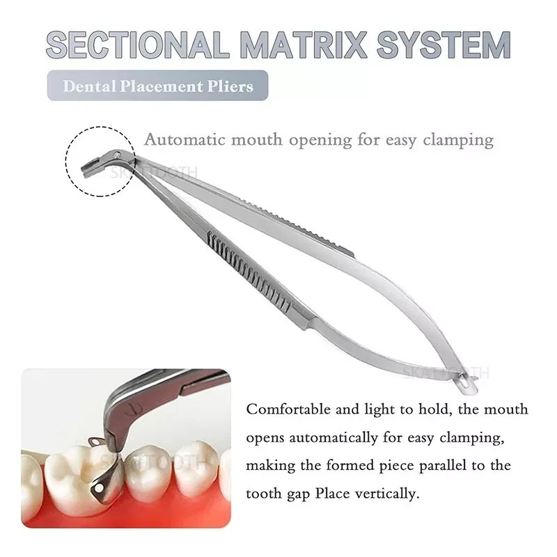 Dental Matrix Bands Ring Sectional Matrix System Wedges Pliers Fit Palodent V3