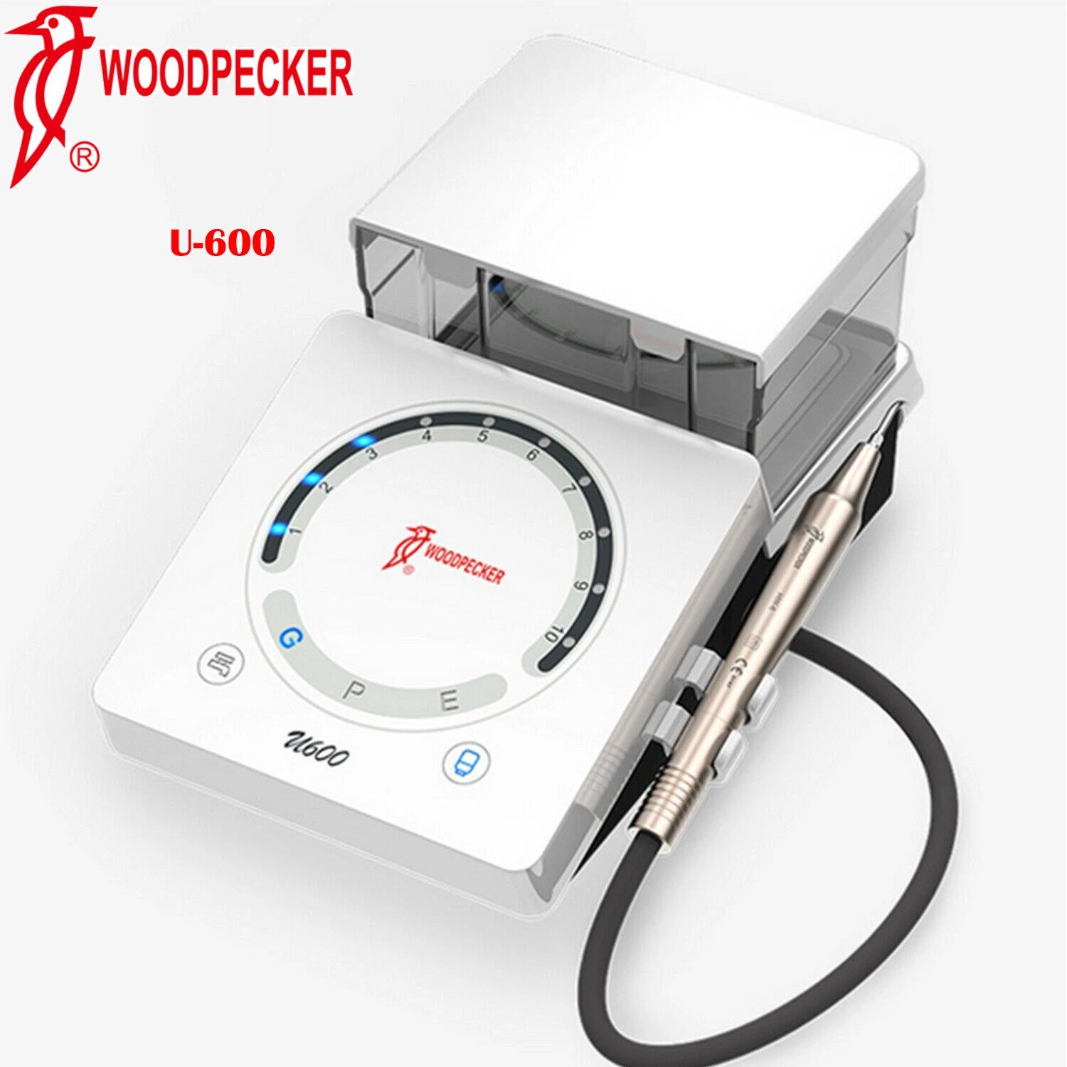 100% Woodpecker Dental U600 Ultrasonic Piezo Scaler with Water Bottle HW-6