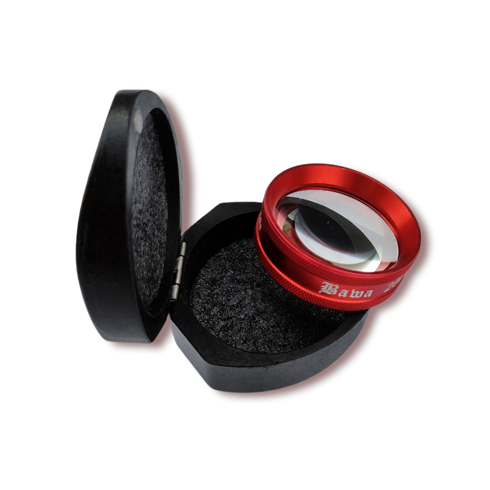 db Red Ophthalmology Fundus Lens 20D With Box & Cleaning Manual Large 48mm