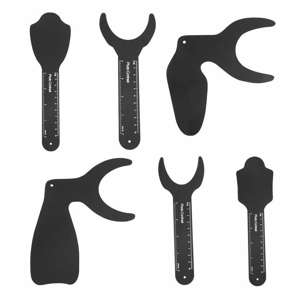 6Pcs Dental Black Background Board Photography Contraster Photo Contrast Set/Kit