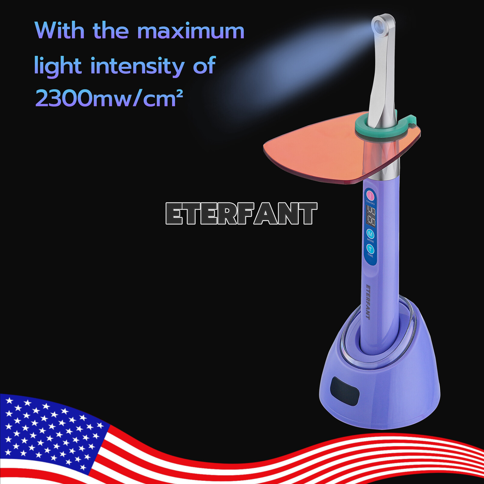 ETERFANT DTE Dental iLed Max 1 Second Curing Light LED Curing Lamp 2500 MW/CM