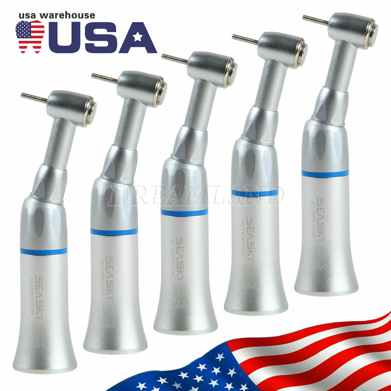 1-5 Dental E-Type Contra Angle Low Speed Handpiece Friction Grip Bur 1.6mm F/NSK