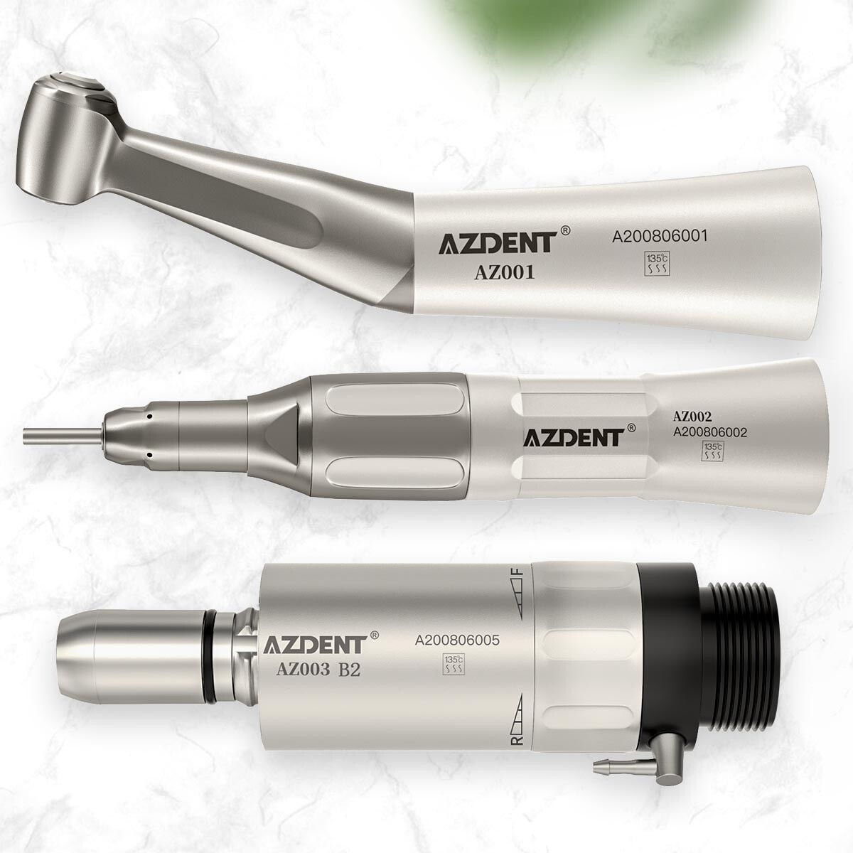 AZDENT Dental E-generator LED High Speed/Slow Low Speed Handpiece Kit 4H/2H