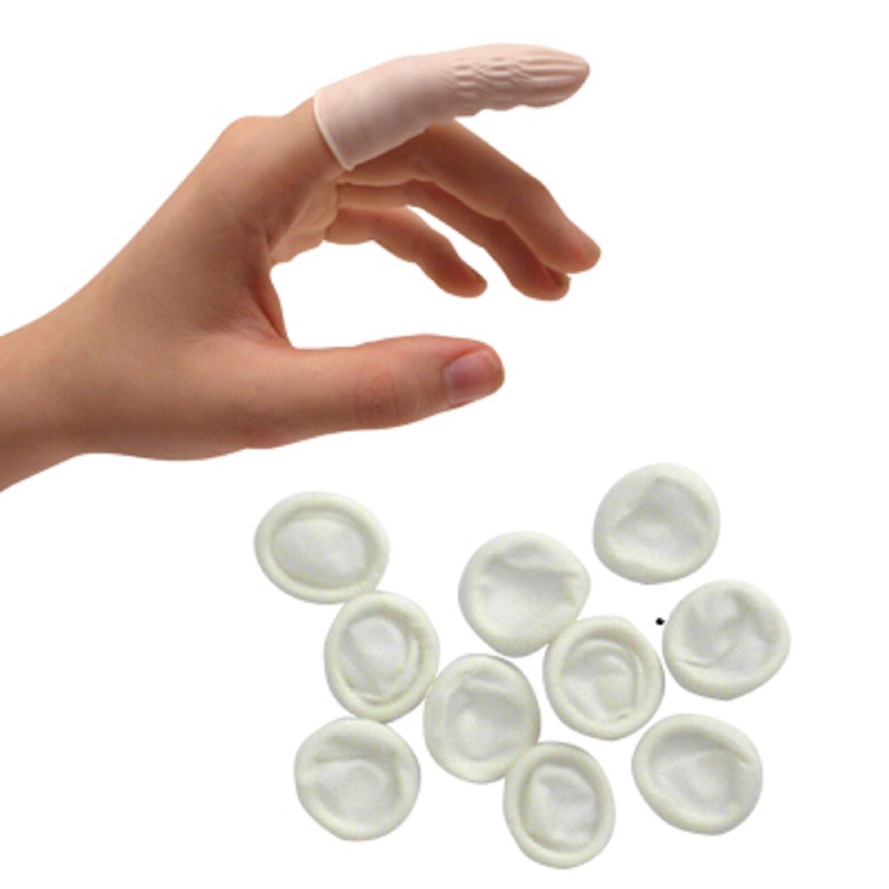 Disposable Latex Finger Cots – Size MEDIUM – 200 pcs