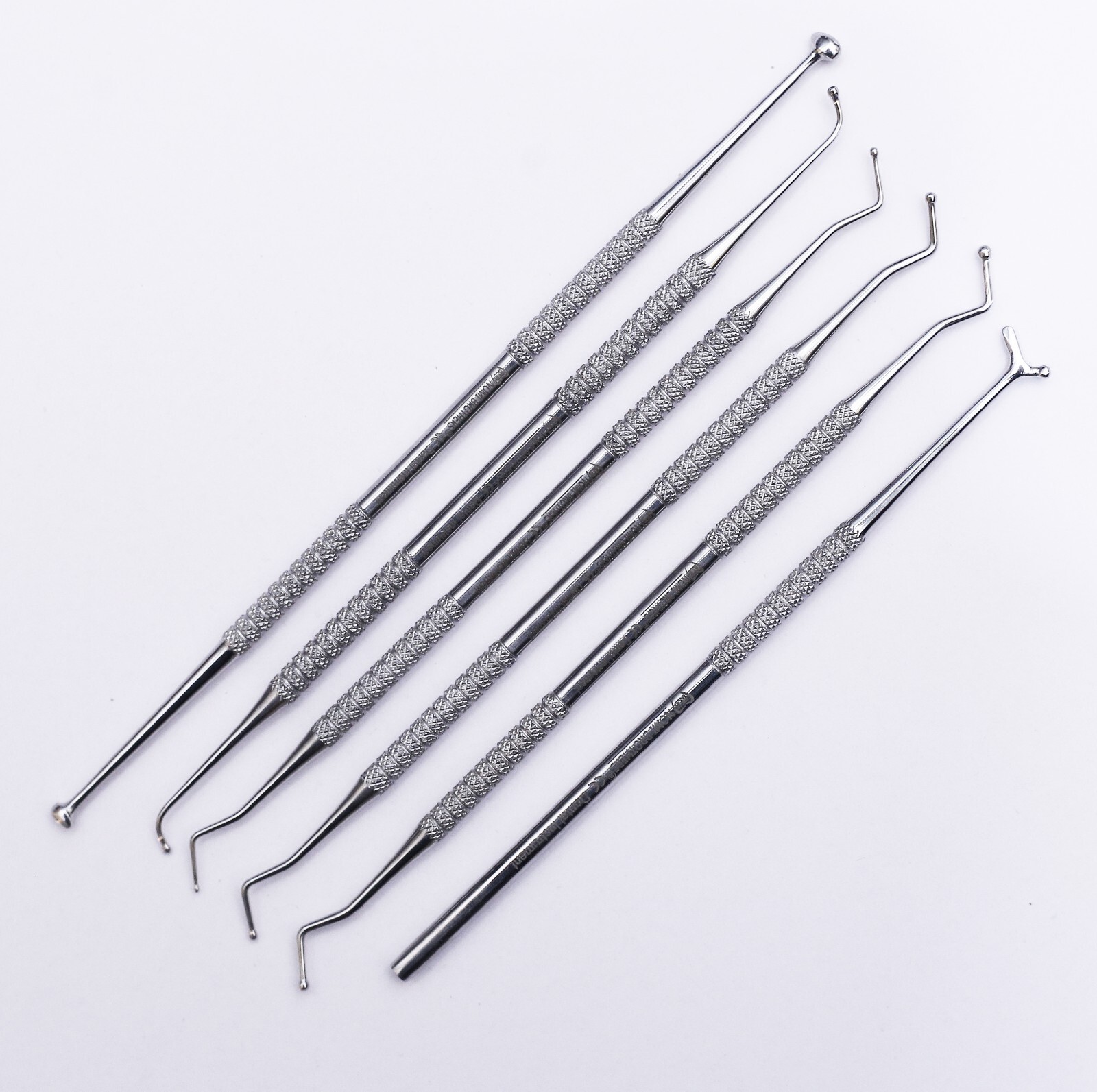 6 PCS Dental Restorative Pluggers Ball Burnisher Amalgam Composite Filling Inst