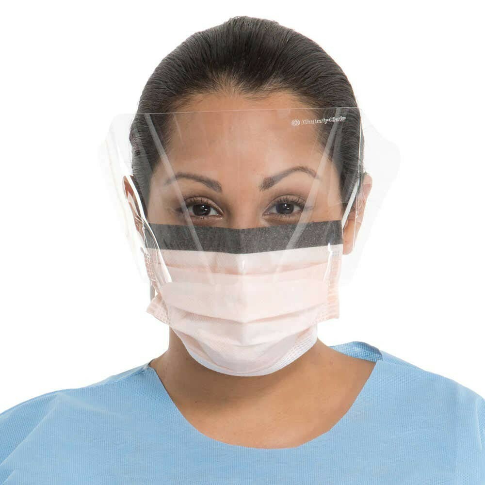 *25-Pieces* Halyard FluidShield ASTM Level 3 Fog-Free Procedure Face Mask 47147
