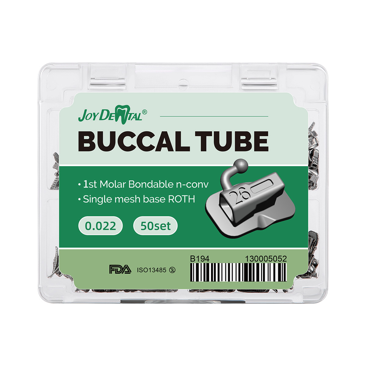 Dental Orthodontics Adhesive Buccal Tubes 1st/2nd Roth/MBT 022 Mesh Base No-conv
