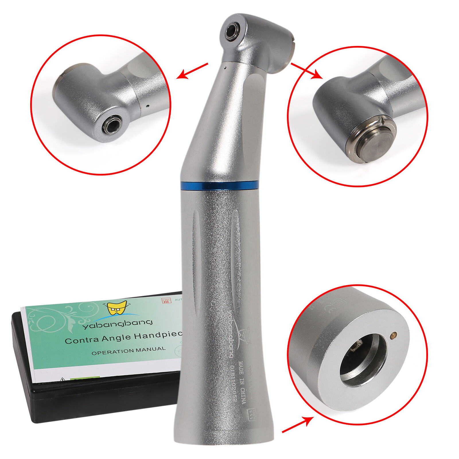 5X Dental Low Speed Contra Angle Handpiece Internal Inner Water Spray E-type US
