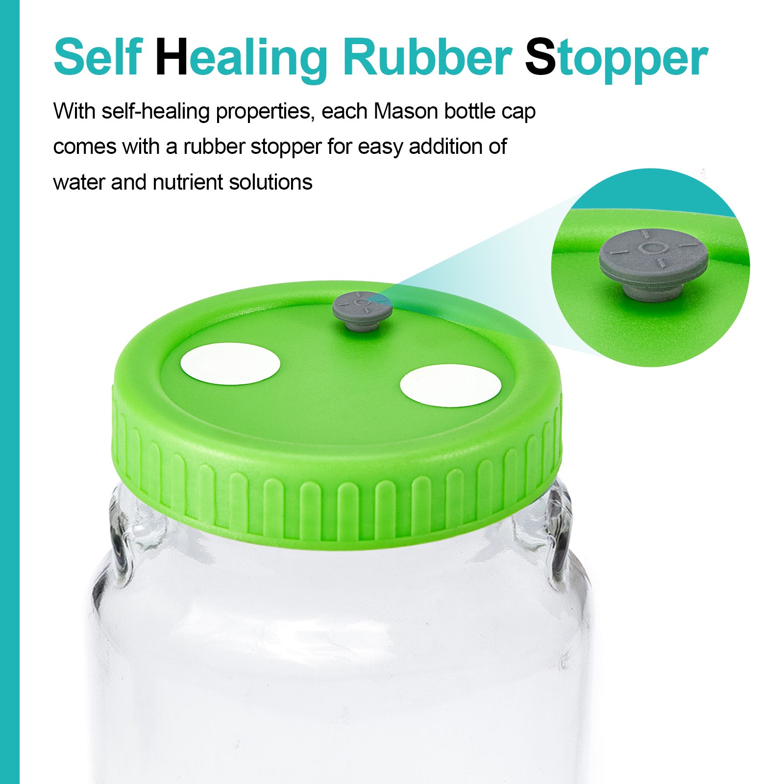 Mushroom Jar Liquid Culture Lid Wide Mouth Rejular Mouth Food Grade Plastic G…
