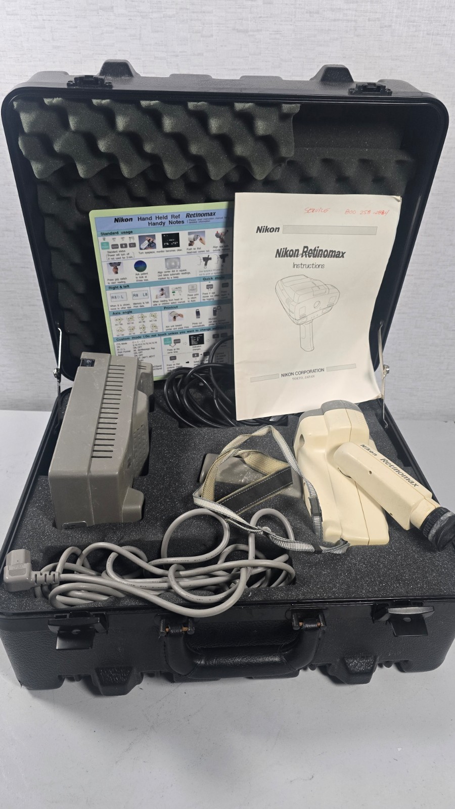 Nikon Retinomax Handheld Autorefractor w/ Case | Battery | Charger | No Printer