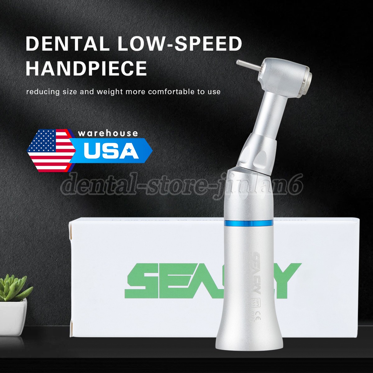 Dental Low Slow Speed Contra Angle Handpiece Fit FG 1.6mm Burs E-type