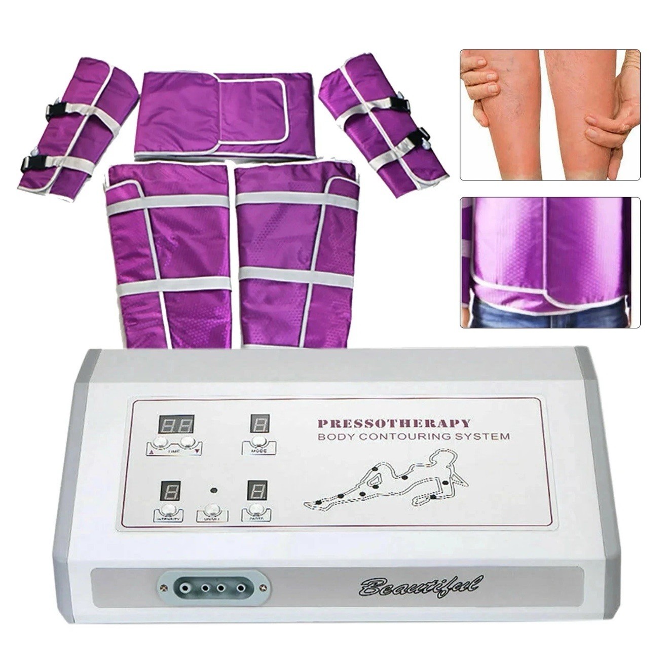 Air Pressure Pressotherapy Lymphatic Drainage Body Slimming Massager Machine US