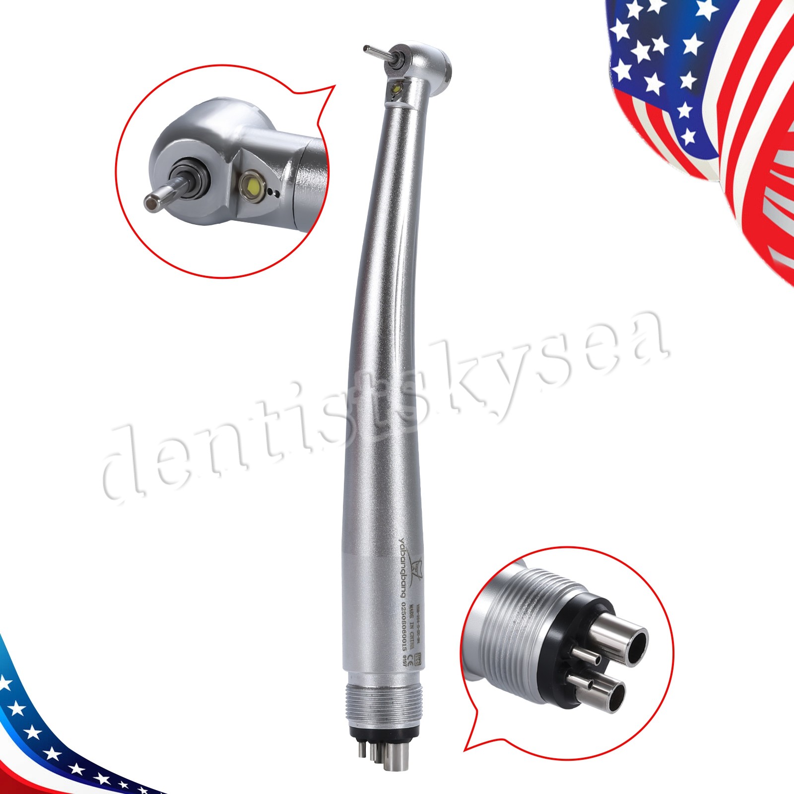10* Yabangbang Dental High Speed Handpiece Push Turbine 4 Holes Fit NSK Pana Max