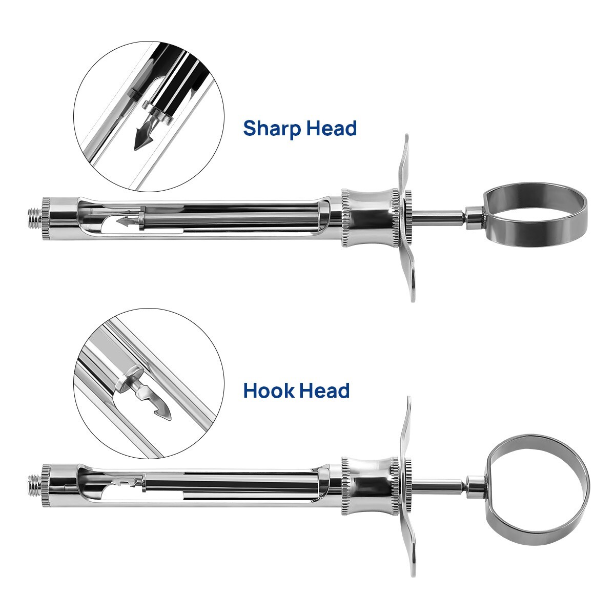 Dental Anesthetic Syringe Self-Aspirating 1.8CC Syringe Sharp Head Autoclave
