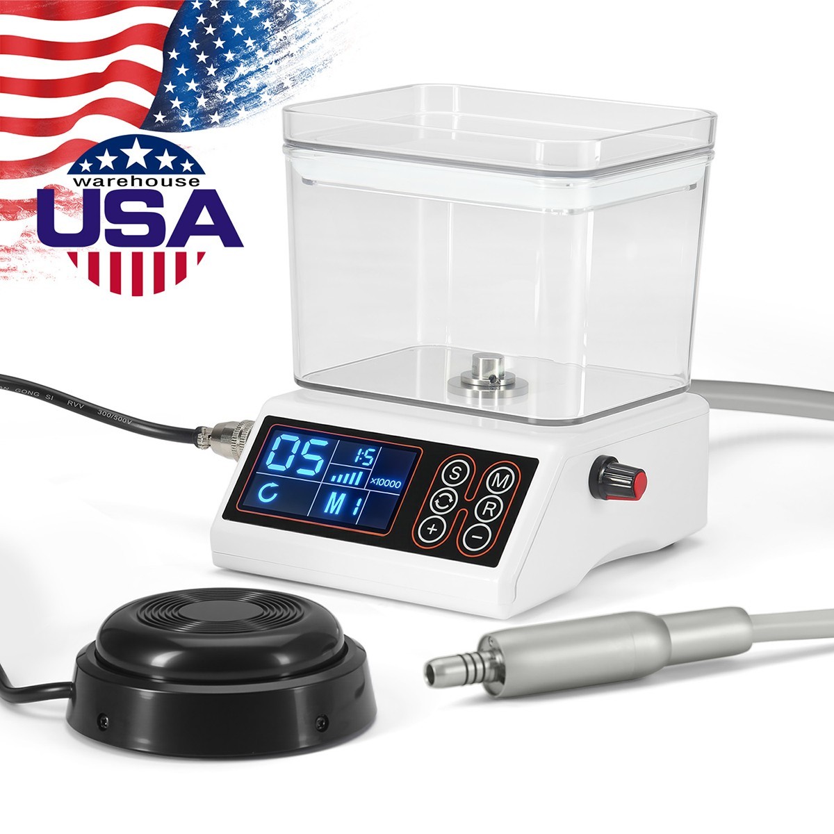 Dental DC Brushless Motor Vector Control &Water Tank /1:2 Surgical Handpiece