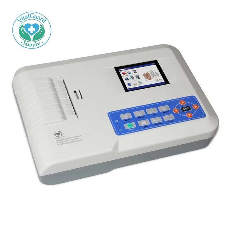 Stock Veterinary Electrocardiograph ECG Machine EKG Monitor ECG100G-VET Print