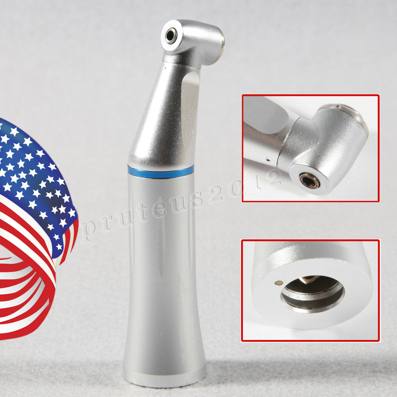 Dental NSK Style Inner Spray Contra Angle Low Speed Handpiece Push Button 1:1