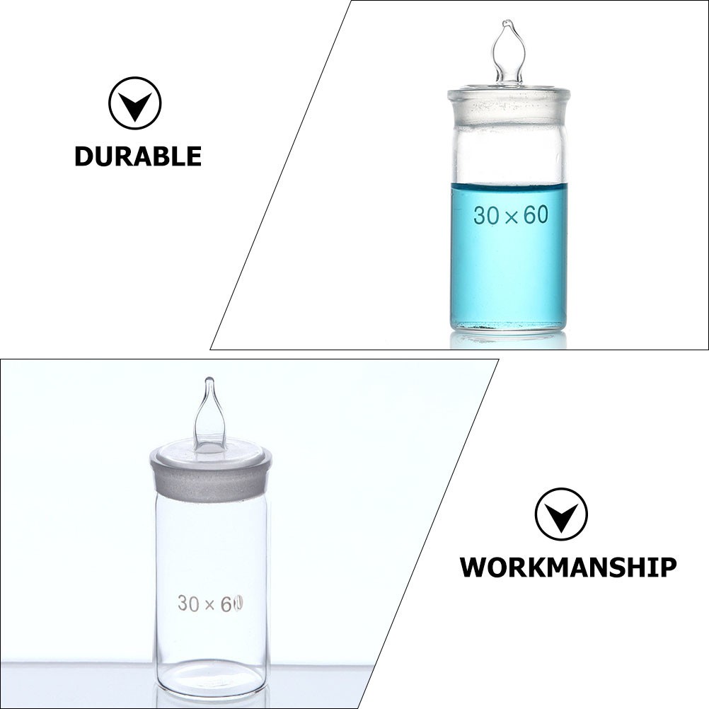 1Pcs Reusable Glass Weighing Bottle for Home Specific Gravity Testing