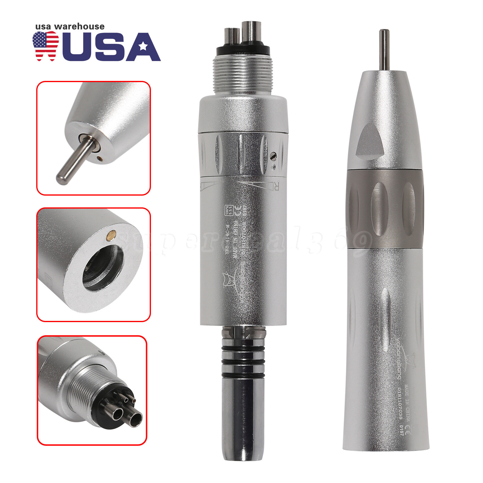 NSK Style Dental Inner Slow Low Speed Handpiece Straight Air Motor 4 H E-Type st