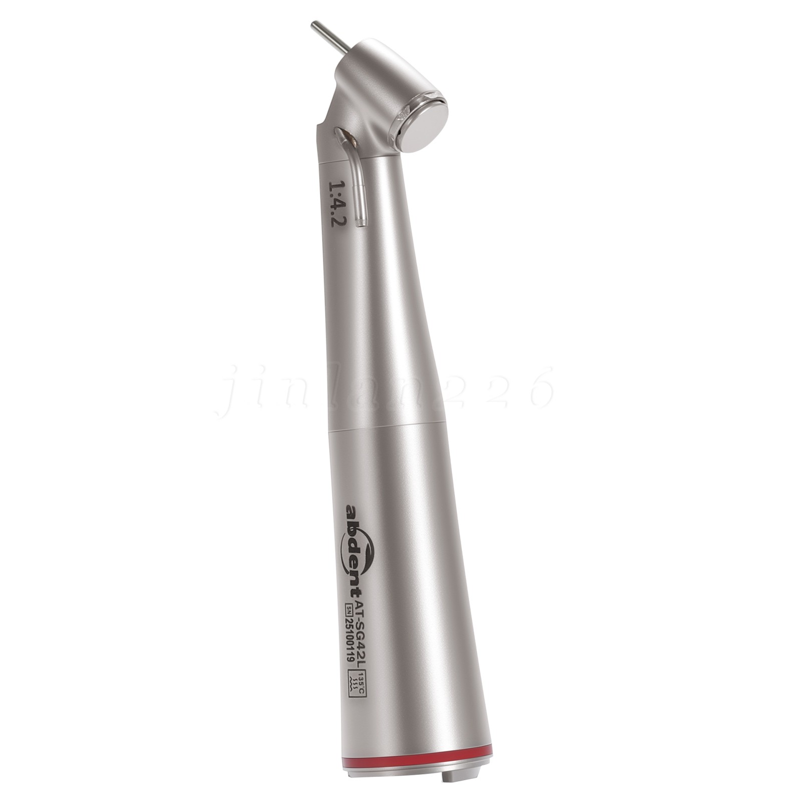 10 PCS Dental 1:4.2 LED 45°Angle Head Contra Angle Handpiece External Water