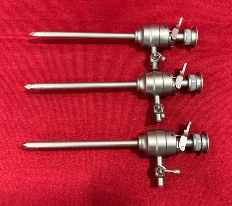 3pc-Laparoscopic Trocar Cannula 5mmx90mm SS Best Quality Reusable Instruments