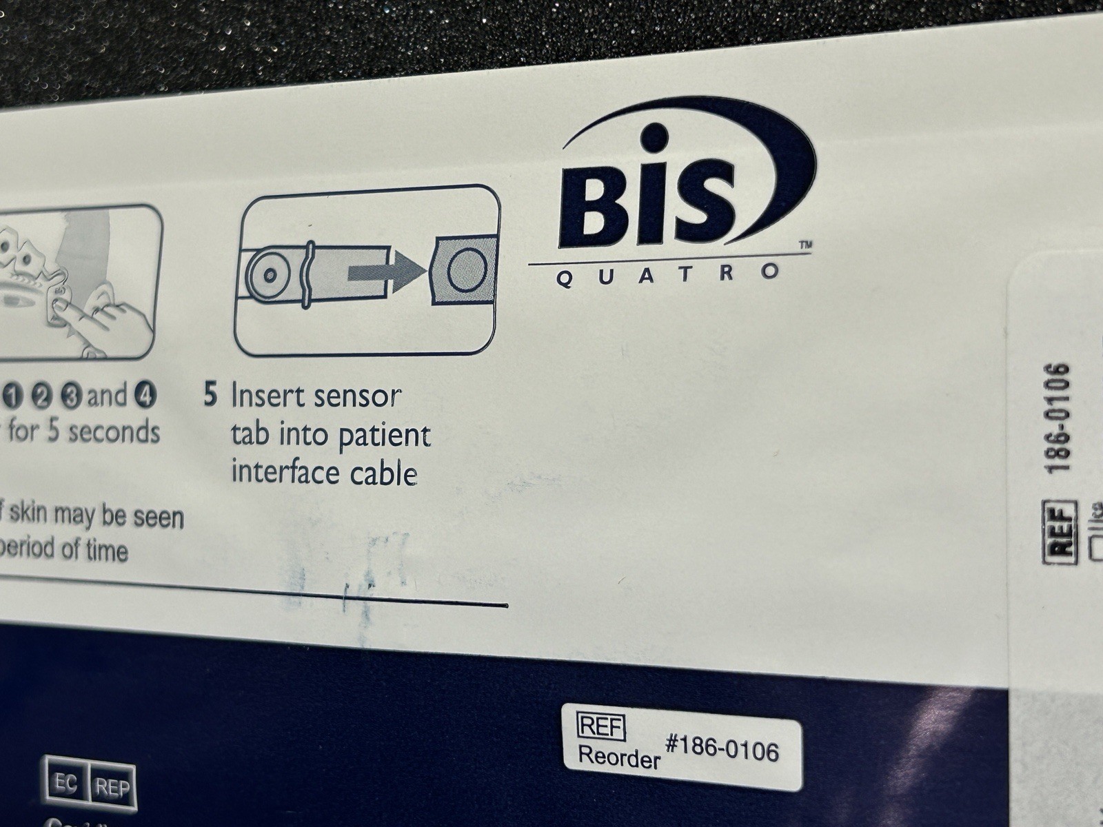 Covidien BIS Brain Electrode Sensor Sheet Adult Pad 186-0106 Lot Of 5