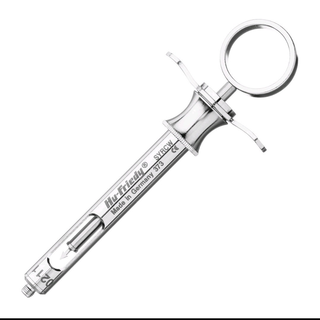Lot of 12 Hu-Friedy CW Style Dental Anesthetic Aspirating 1.8ml Syringe SYRCW