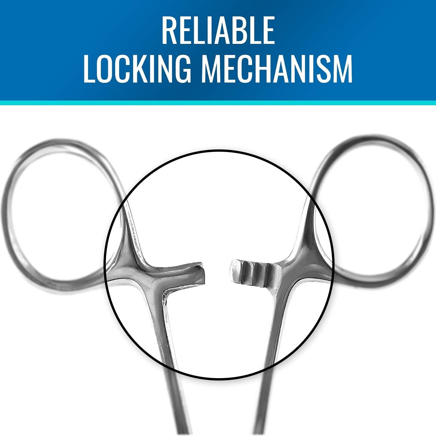Curved Locking Tweezers Clamp 5.5″ – Surgical Precision for Home & Medical Use