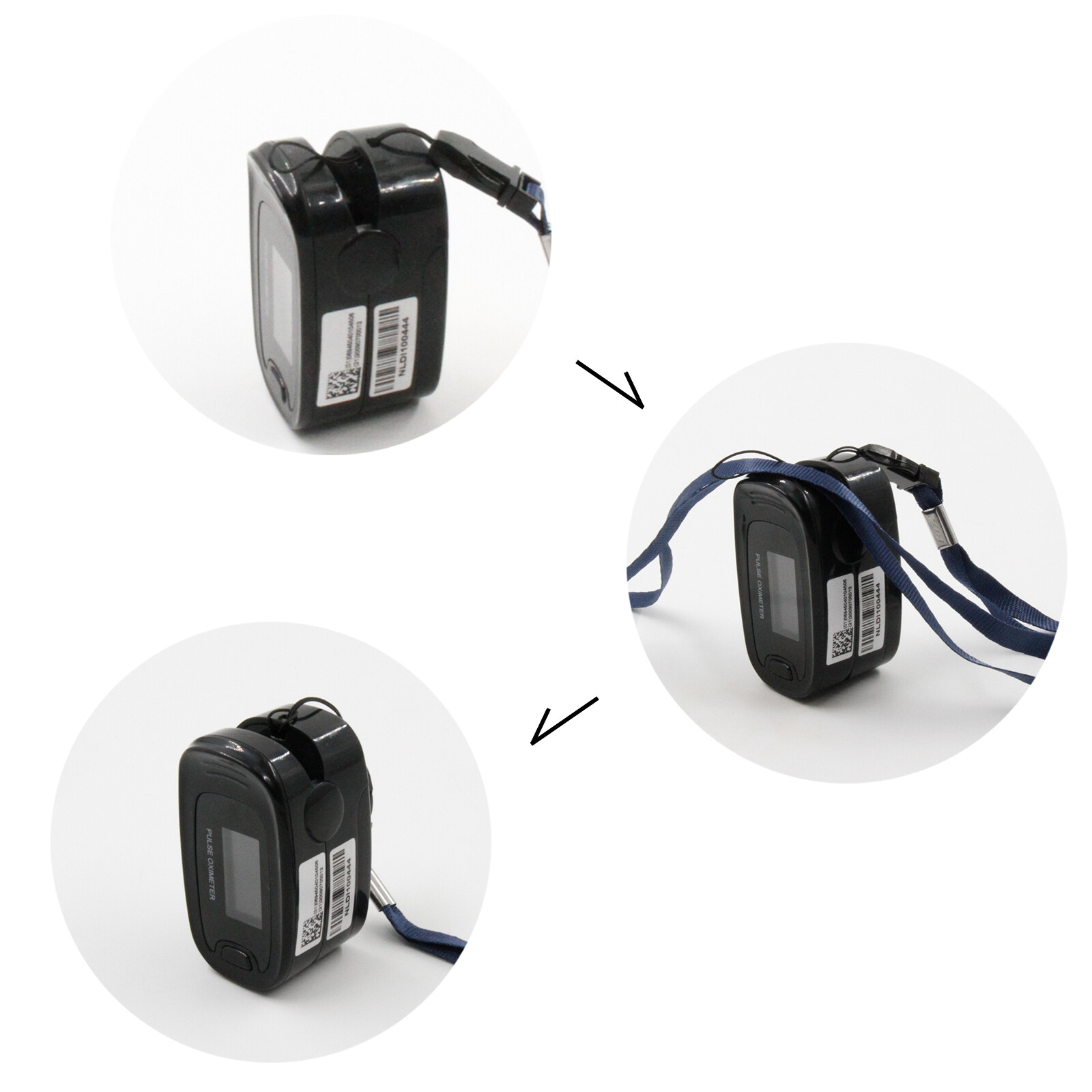 Finger Pulse Oximeter Meter SpO2 Heart Rate Monitor Blood Oxygen Saturation FDA