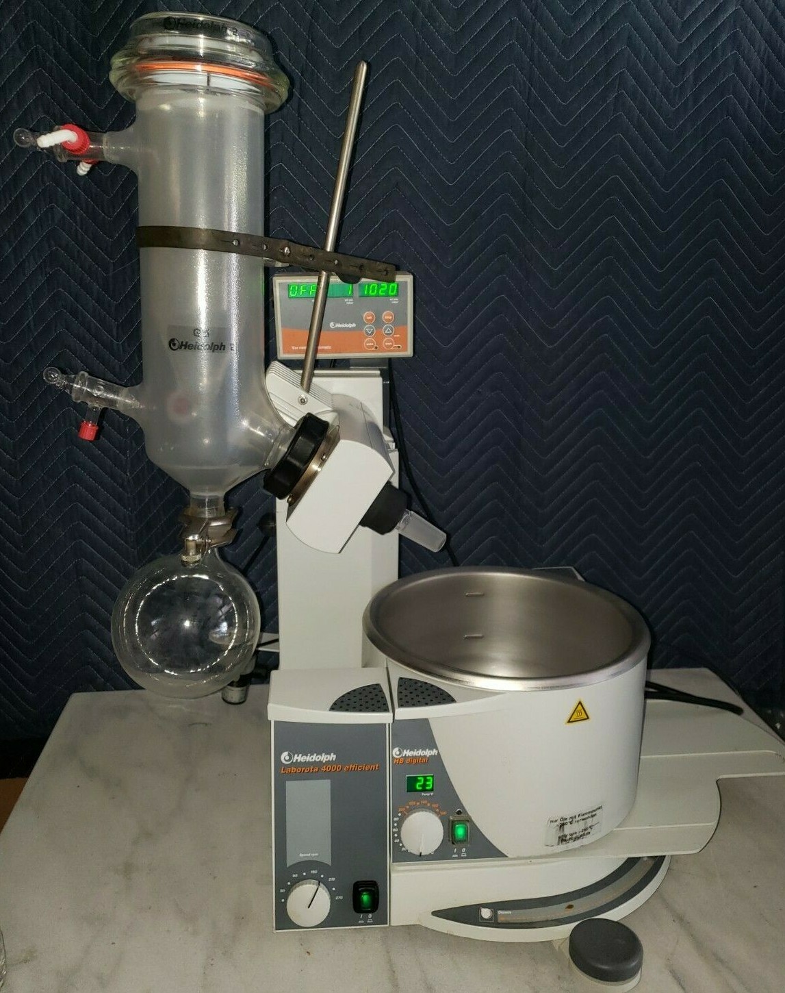 Heidolph Laborota 4000 efficient Rotary Evaporator w/Glass, Bath, Vac Controller