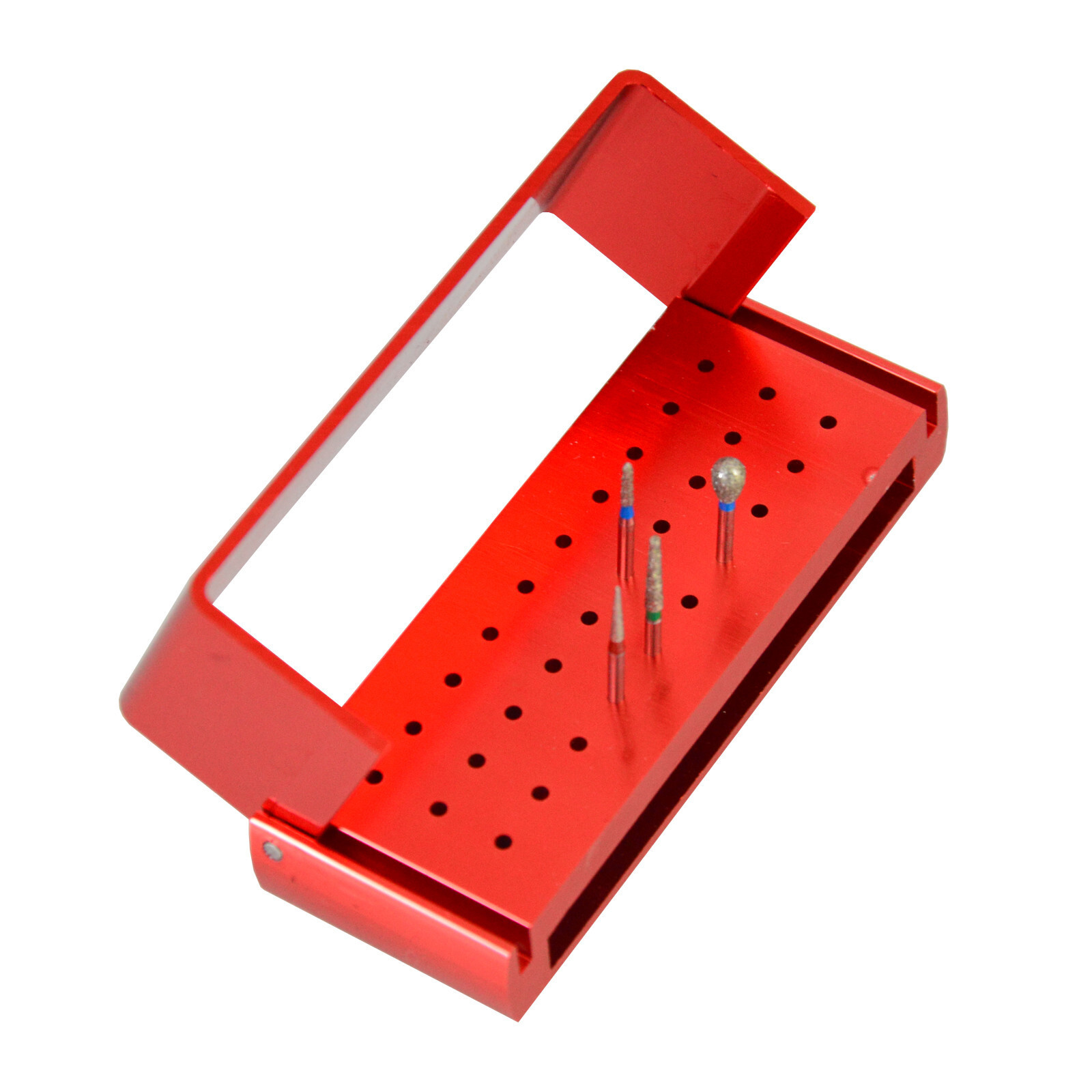 30 Holes Dental Bur Holder Stand Block Box Autoclave High Speed Disinfection New