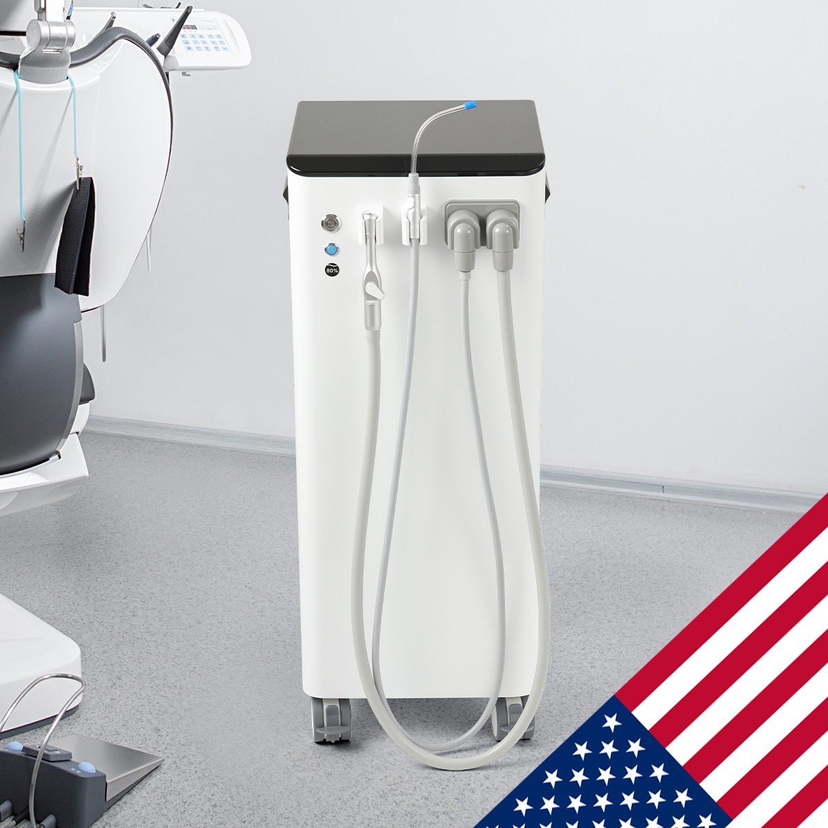 Portable Dental Suction System Pump High Volume/Semi-dry System Suction Machine