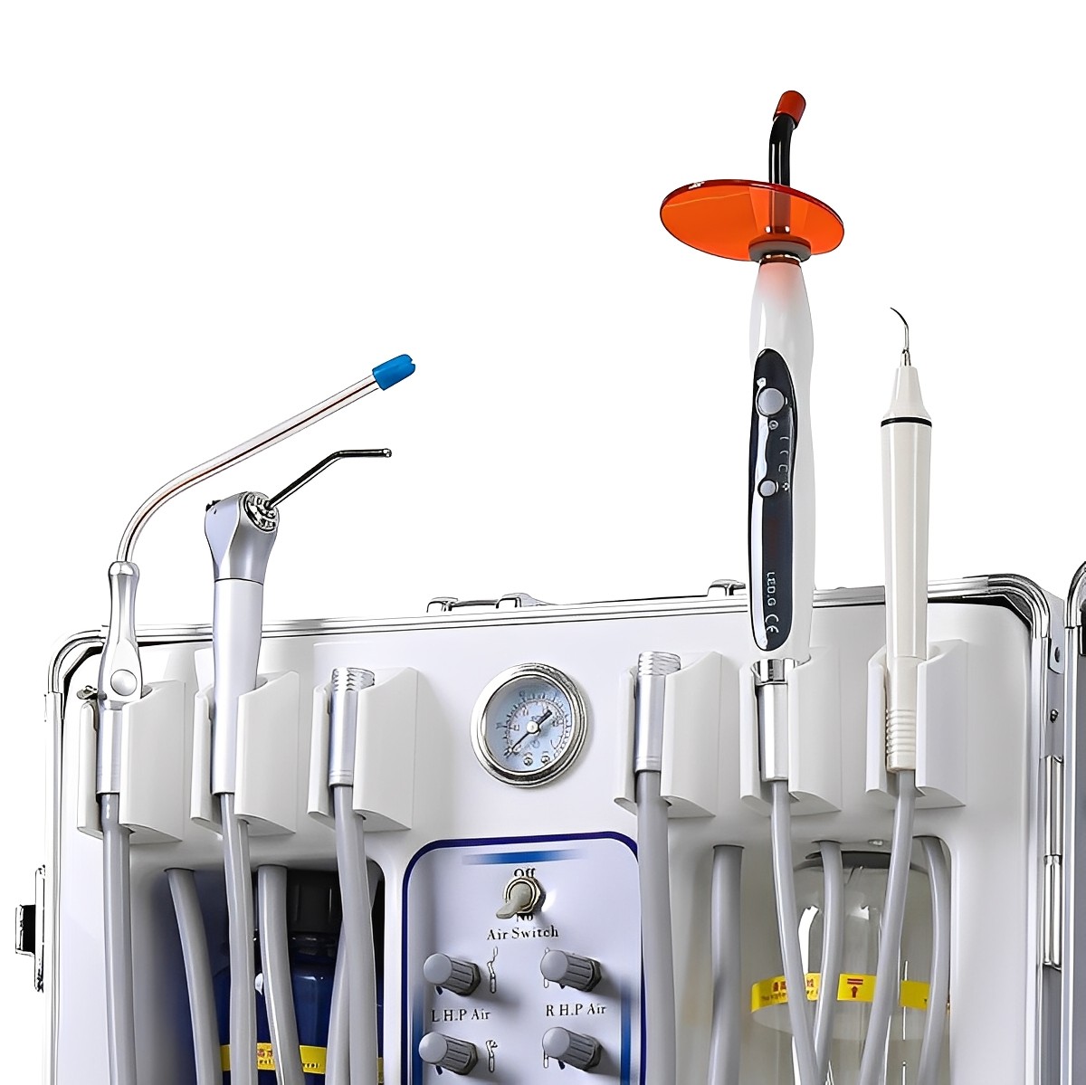 Portable Dental Delivery Unit System Air Compressor Strong suction 130 L/min ds