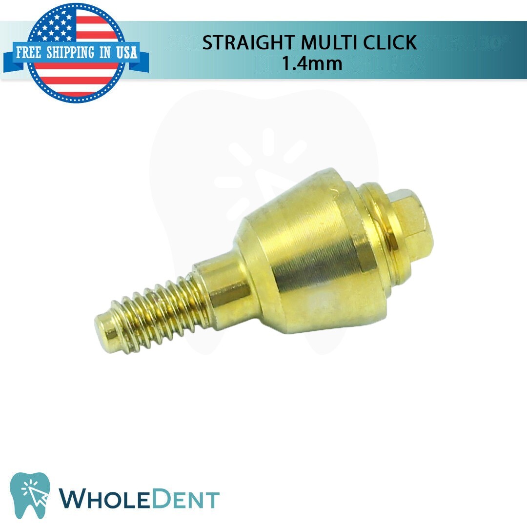10X Straight Multi Unit 1.4mm Abutment Attachment Internal Hex 2.42mm Dental