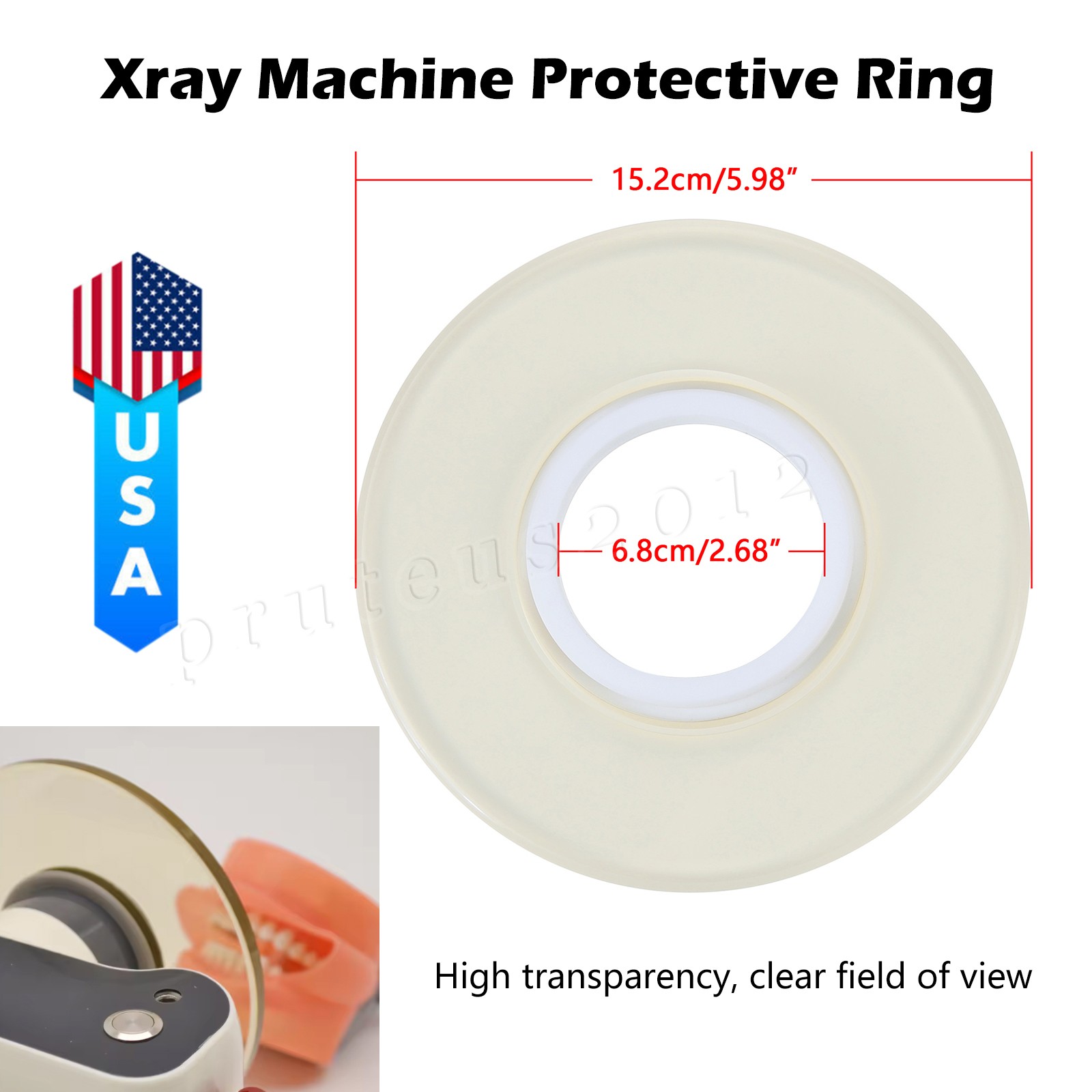 1Pc Dental Scatter Shield Protective Ring for SANDENT X Ray Machine ONLY