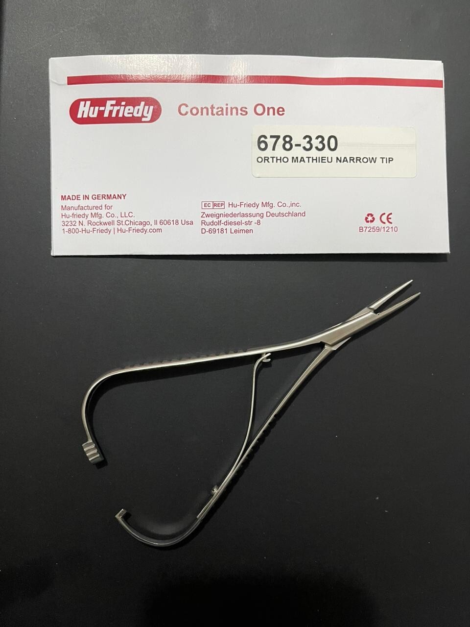 Lot of 3Pcs HU FRIEDY Mathieu Narrow Tip Orthodontic Plier | 678-330