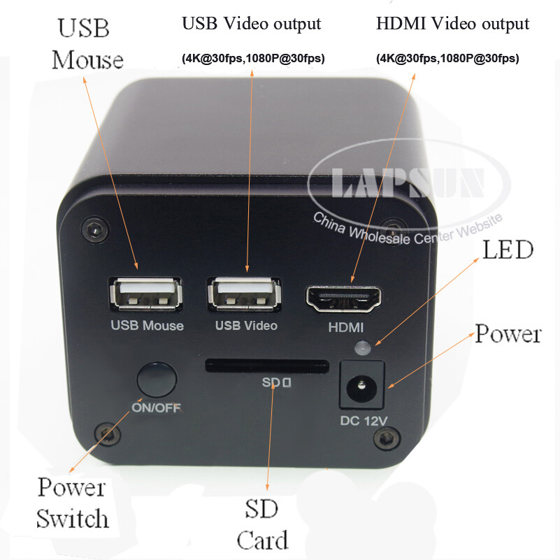 4K / 1080P 8MP 30FPS HDMI USB WIFI Industry Microscope Camera Sony IMX334 Sensor