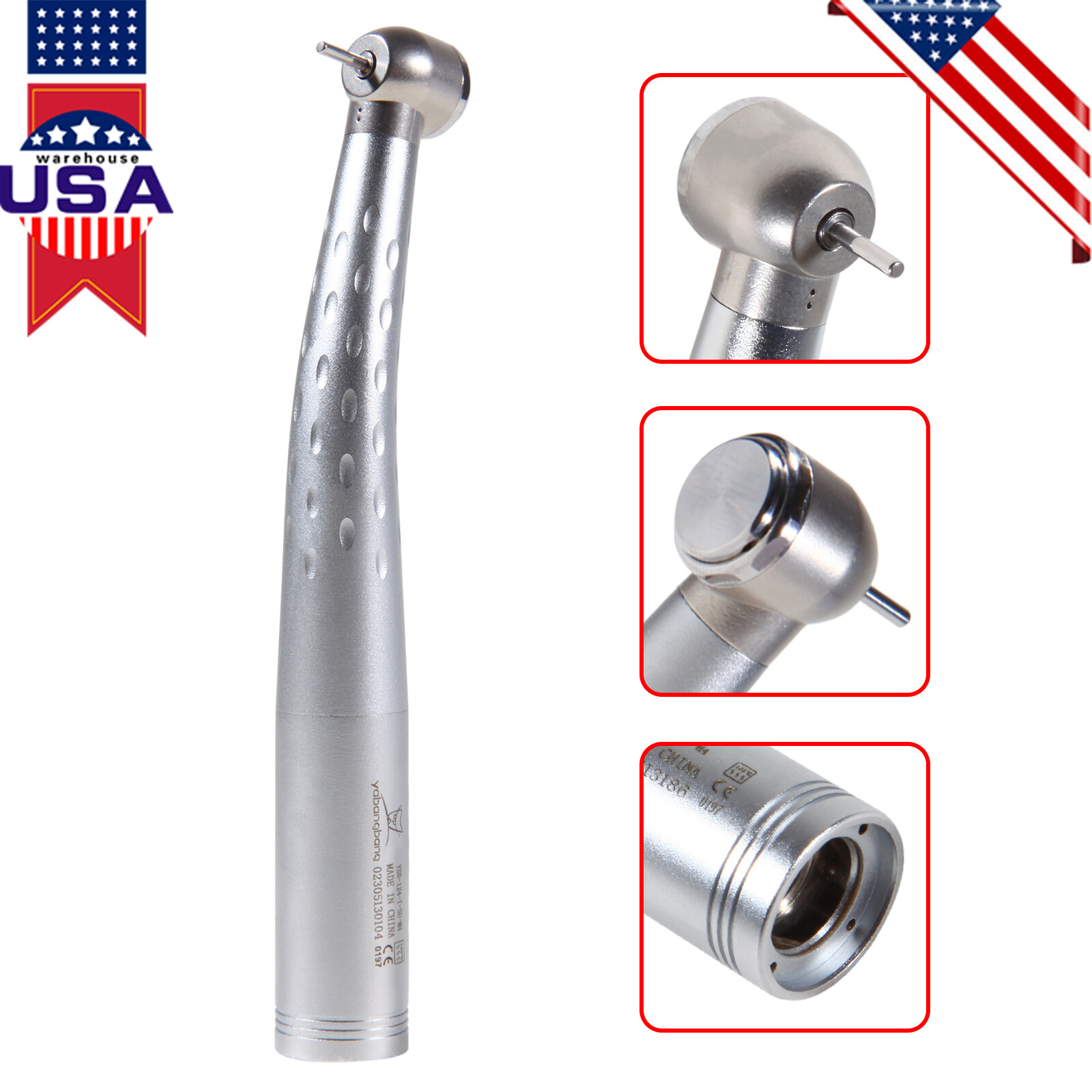 Dental High Speed Handpiece Torque Head Single Spray for Kav Coupling / Rotor