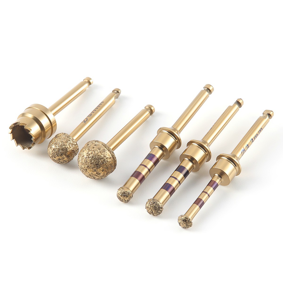 6PCS AZDENT Dental Lateral Approach Drill Sinus Lift Membrane Diamond Coated Bur