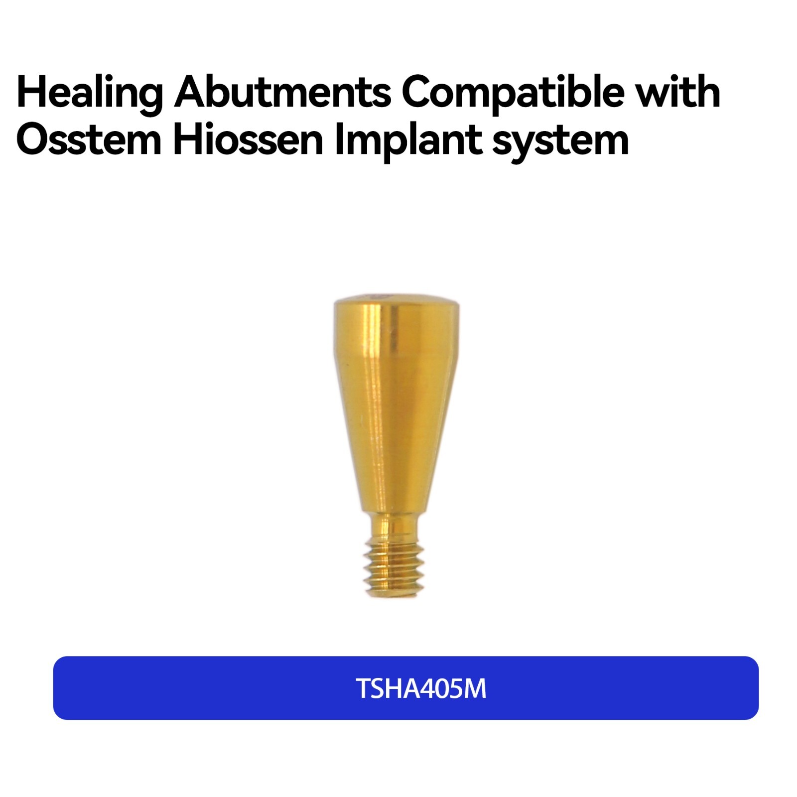 Dental Caps Healing Abutment Cap Mini Platform Ø4.0 Ø4.5 Fits Oss Hiossen