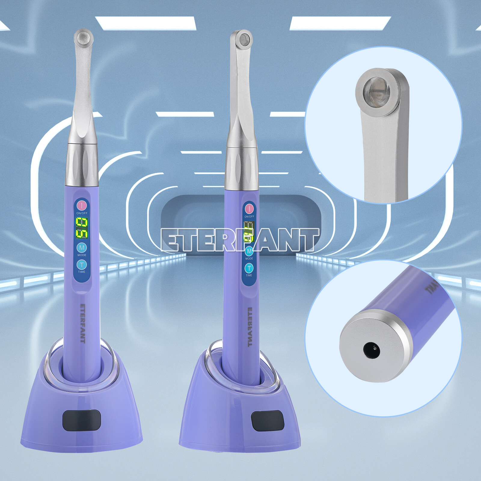 ETERFANT Woodpecker Style Dental iLed Max 1S Curing Light LED Curing Lamp Purple