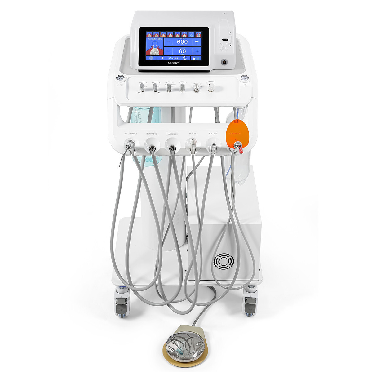 Portable Dental Delivery Unit Air Compressor Suction Unit 4 Holes /Handpiece Kit