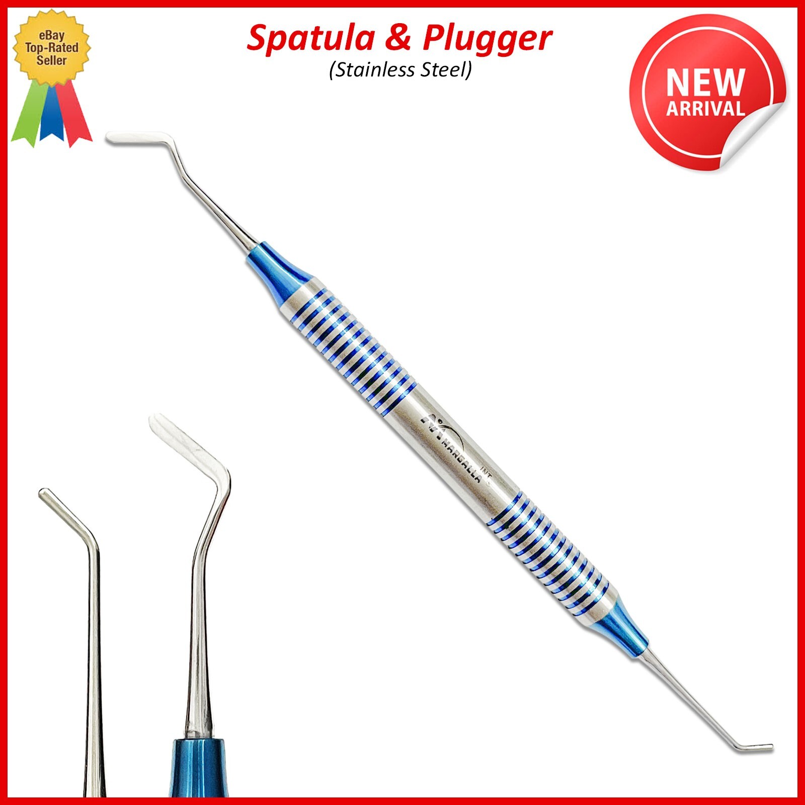 New Dental Composite Filling Instruments Spatula & Plugger Titanium Blue Coated