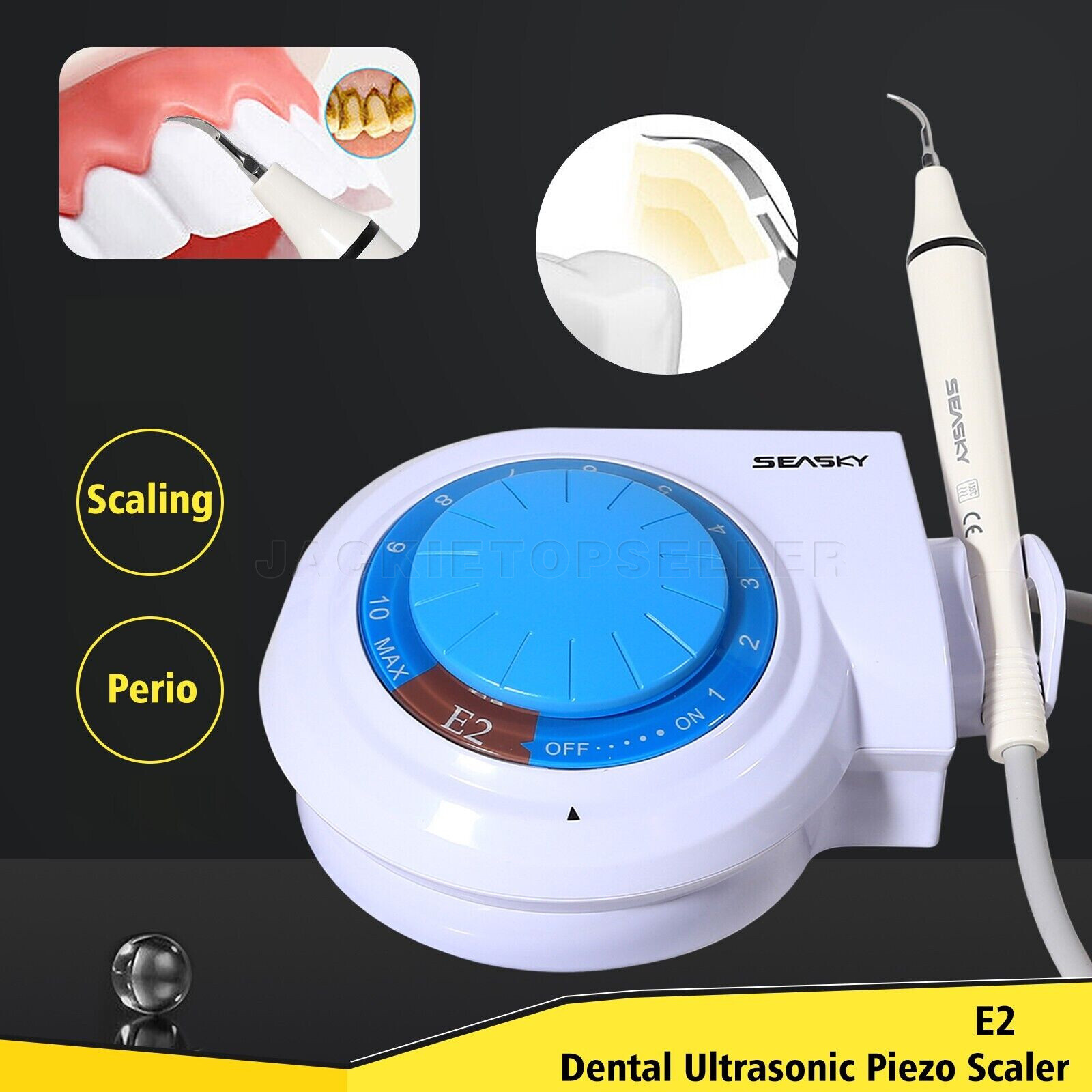 Dental Ultrasonic Piezo Scaling Scaler W/ Handpiece 5*Tips fit Cavitron EMS atz