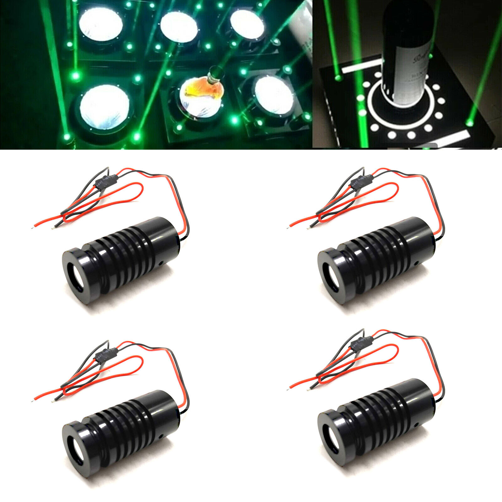 4pcs 532nm 50mw Green Coarse Beam dot Laser Diode Module Decorative Show Light