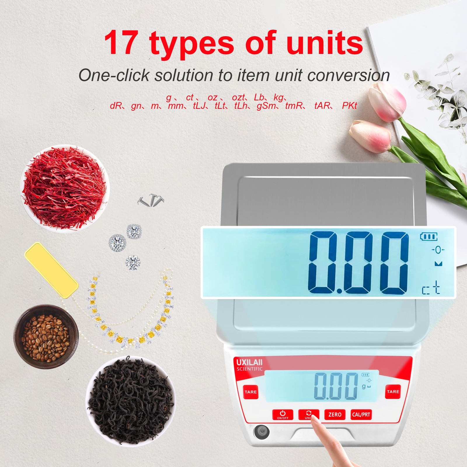 Lab Scale 5000g x 0.01g High Precision Electronic Analytical Balance 0.01g Ac…
