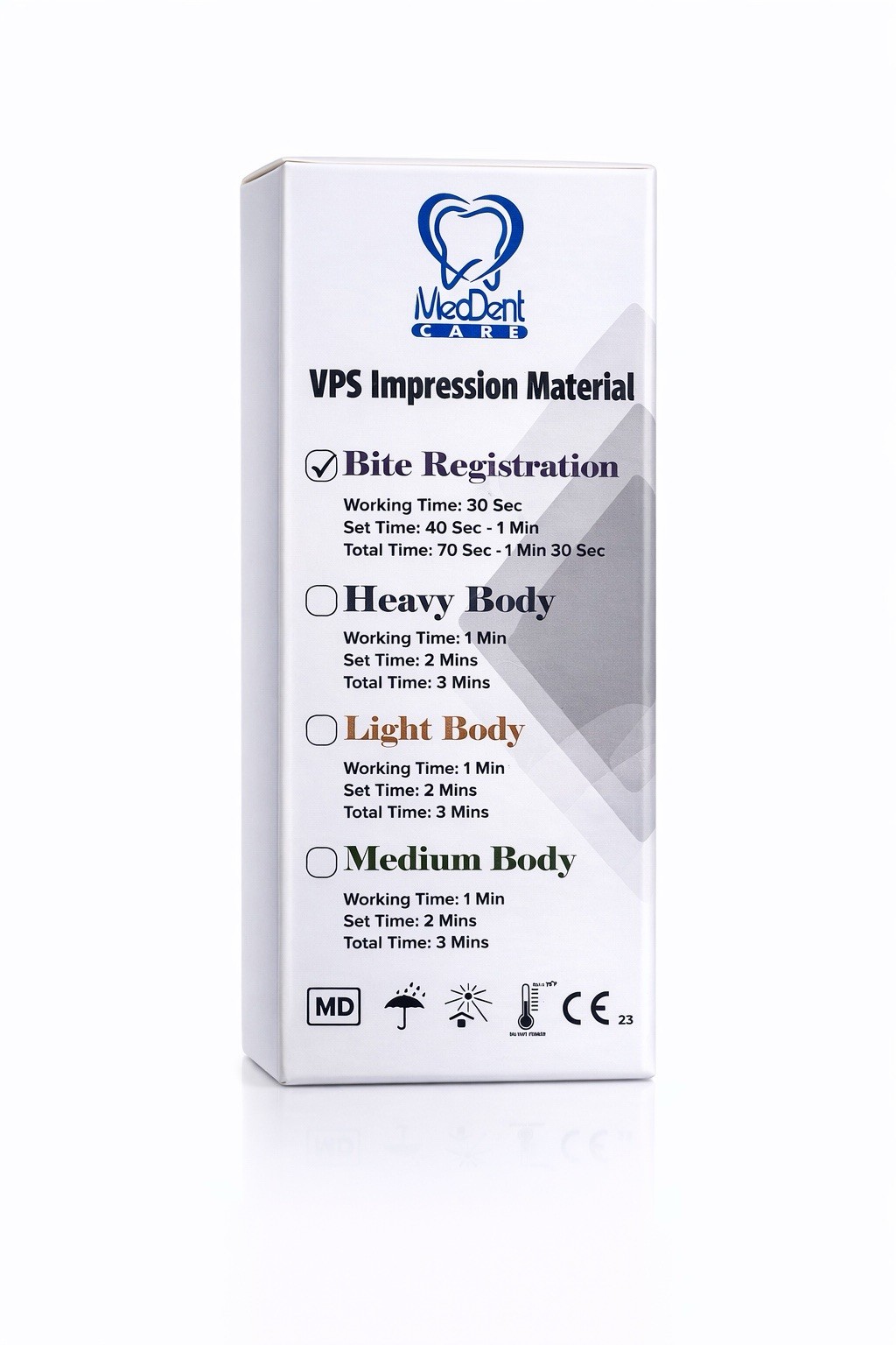 Dental Impression Material Bite Registration Fast Set VPS 4X50ml Cartridges