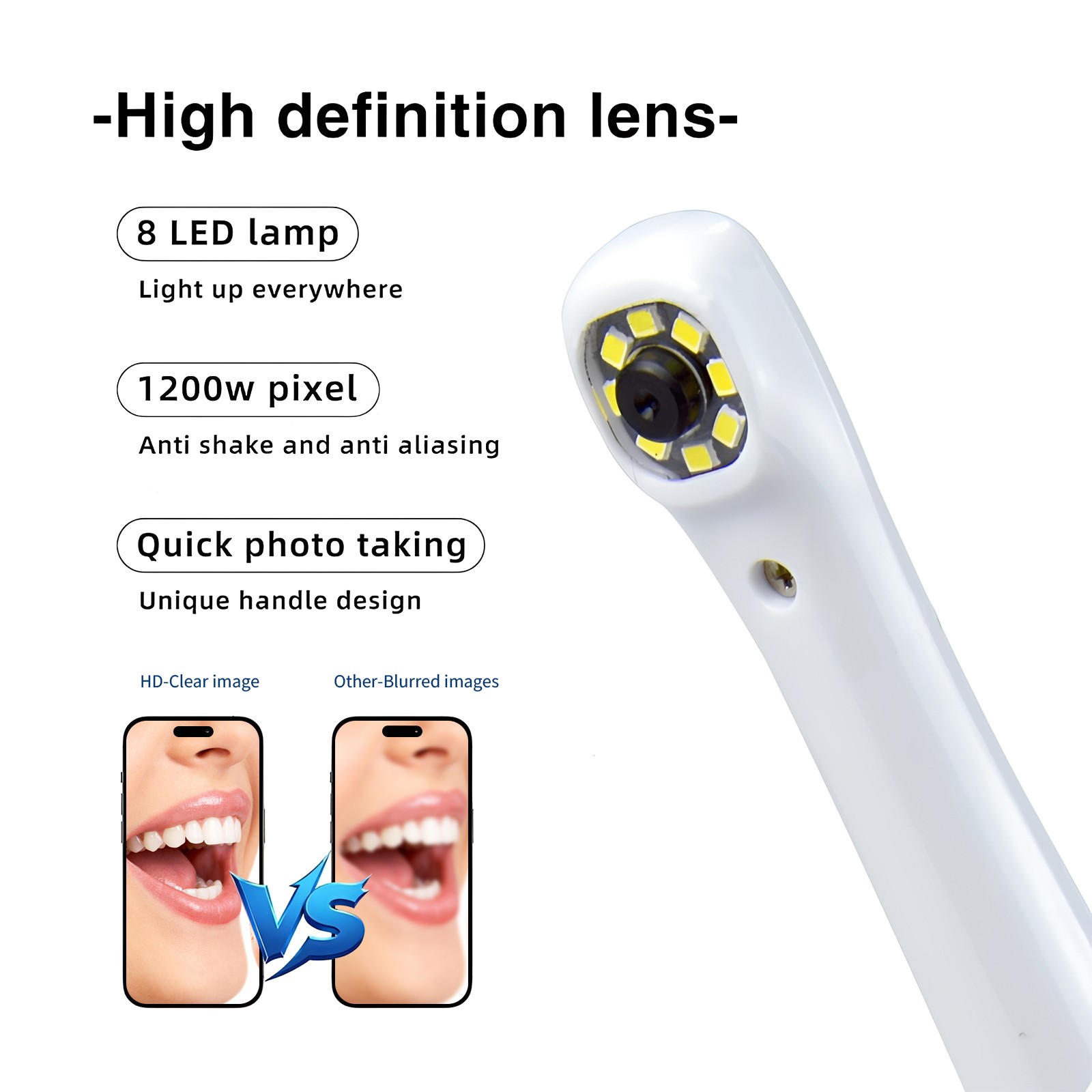 8LED light Dental Intraoral Camera Digital Imaging Intra Oral Endoscope USB/Wifi