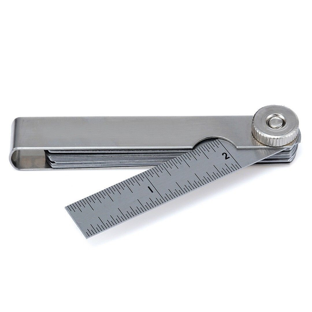 5Pc Dental High Quality Interproximal Reduction IPR Tool 0.10-0.50mm Gauge Ruler